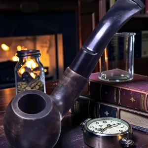 Zeloravion Dual Tone Wooden Pipe Sherlock Style 5 Inch Tobacco Accessory