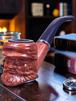 Zeloravion Churchwarden Pipe Bent Stem Style 5.75 Inch Length